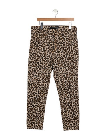 Pre-owned Veronica Beard High-rise Skinny Leg Jeans In Brown