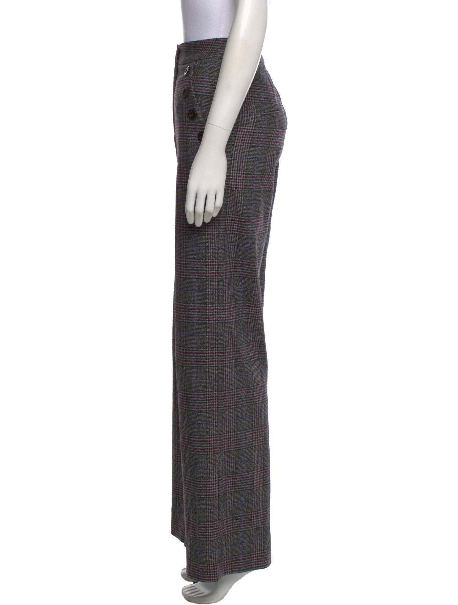 Veronica Beard Wool Wide Leg Pants