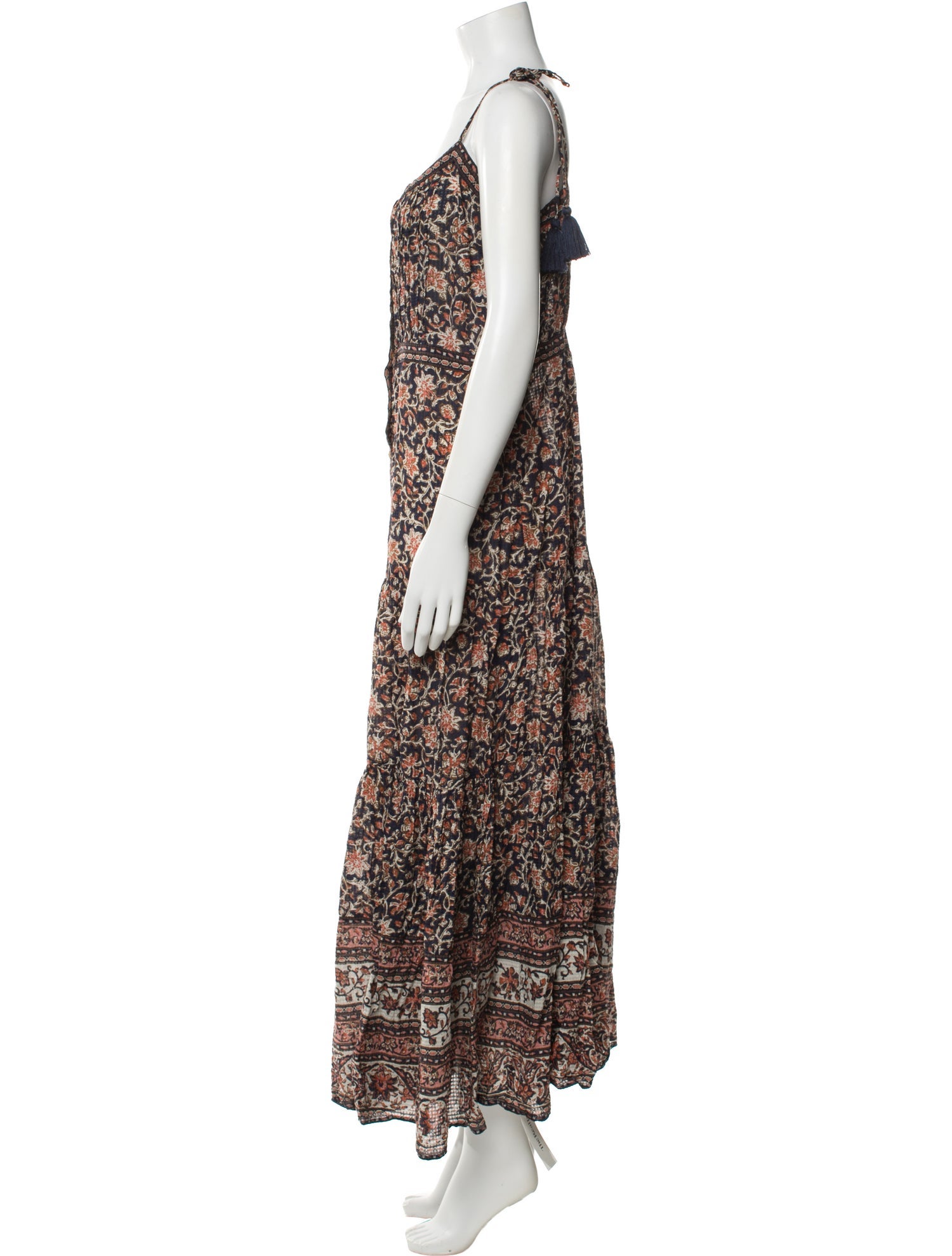 Veronica Beard Floral Print Long Dress