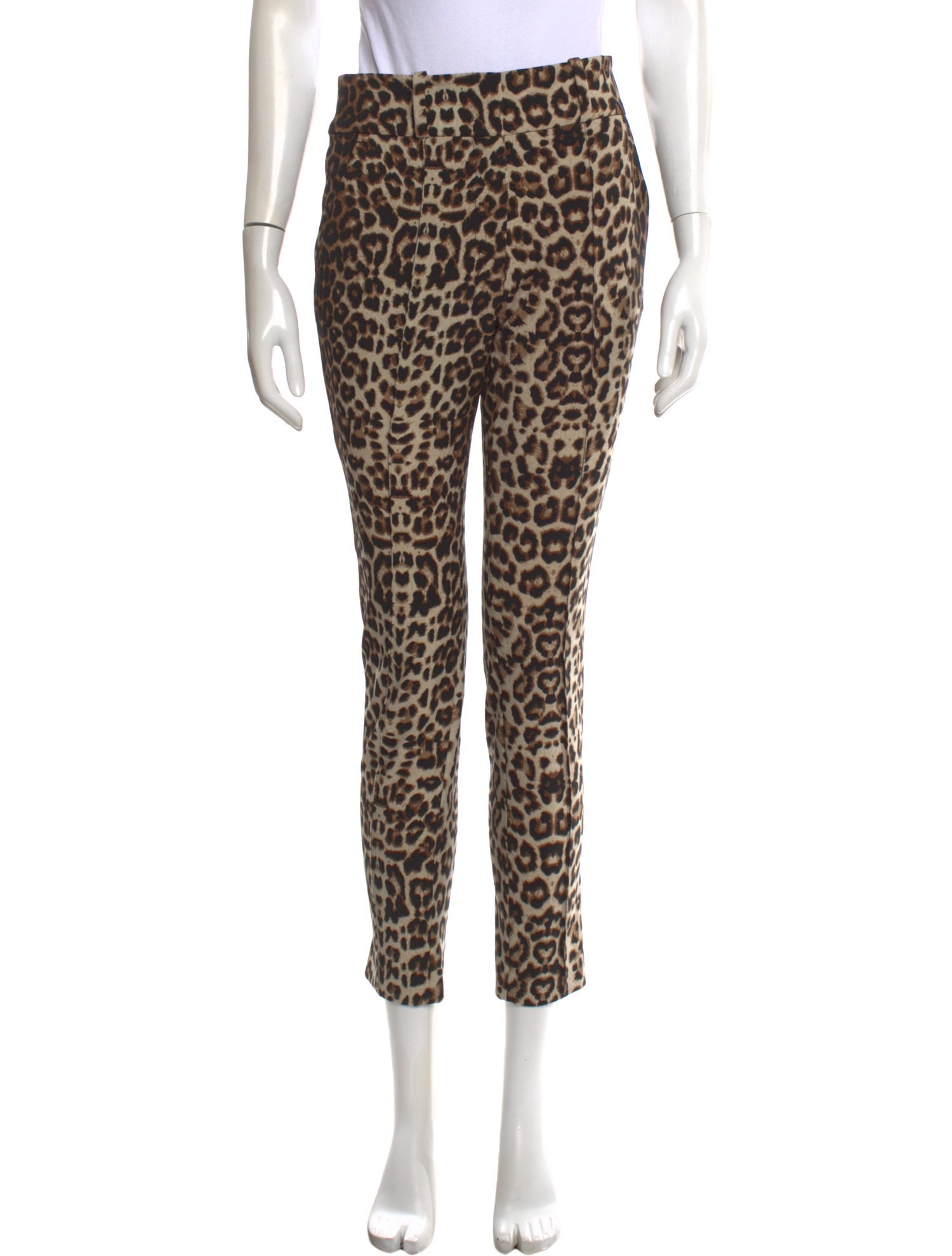 Veronica Beard Animal Print Straight Leg Pants