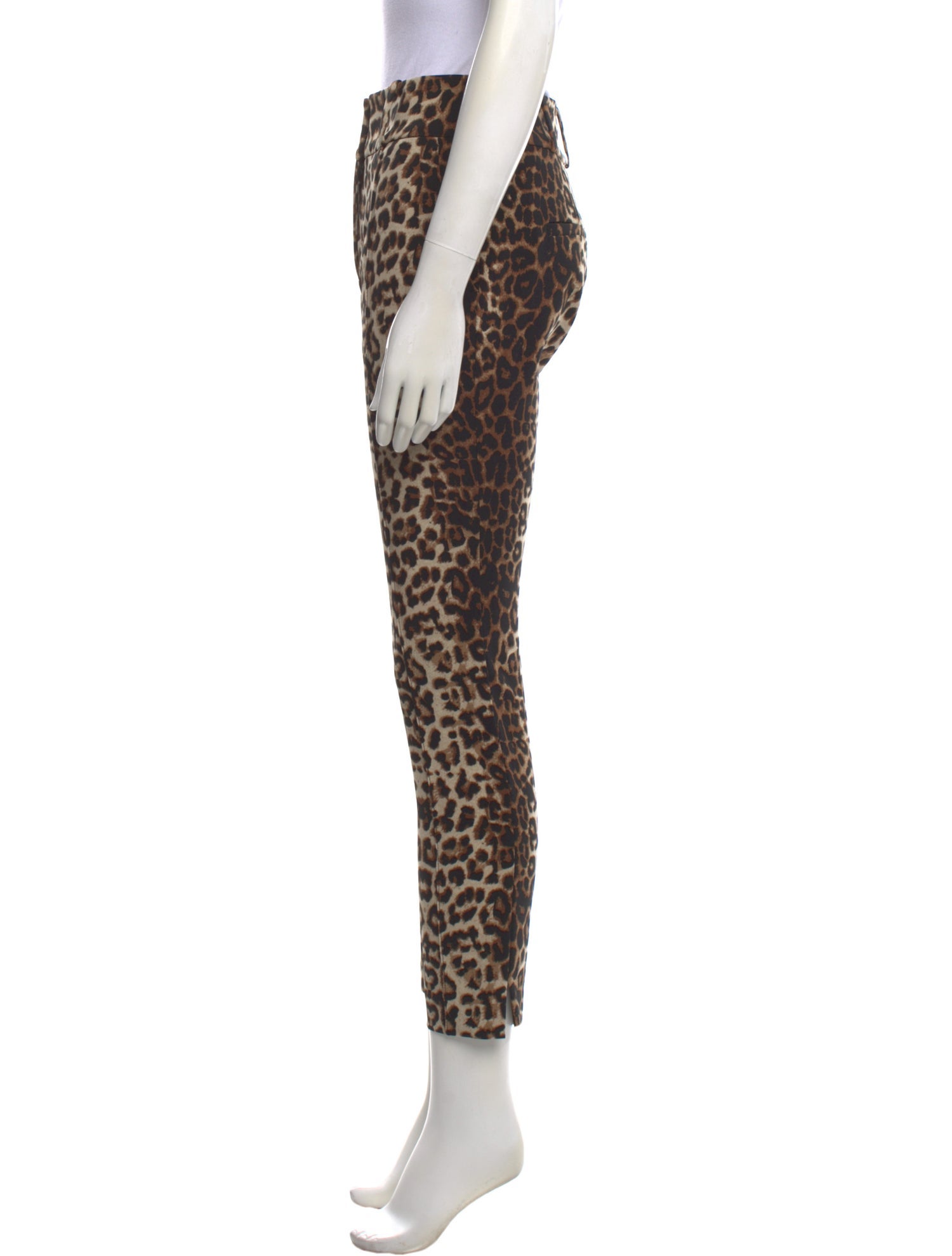 Veronica Beard Animal Print Straight Leg Pants