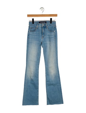 Pre-owned Veronica Beard Mid-rise Straight Leg Jeans In Blue