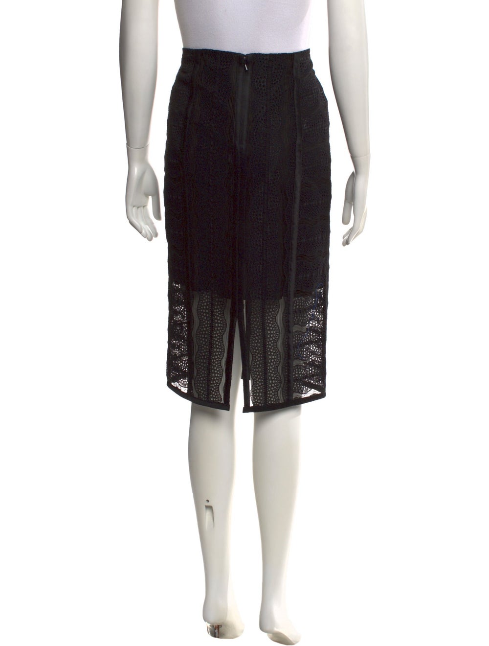 Veronica Beard Lace Pattern Knee-Length Skirt - image 3
