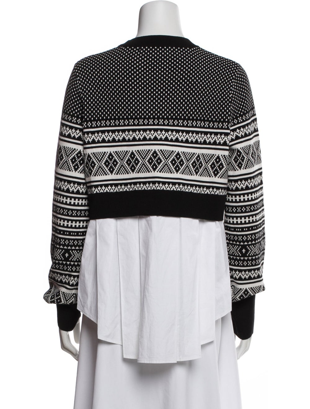 Veronica Beard Patterned Crew Neck Sweatshirt - image 2