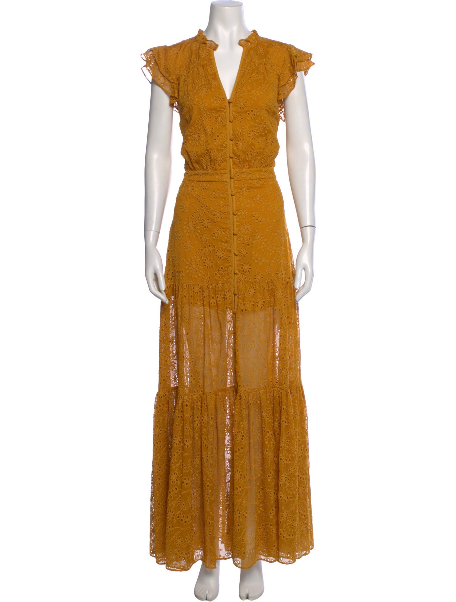 Veronica Beard V-Neck Long Dress