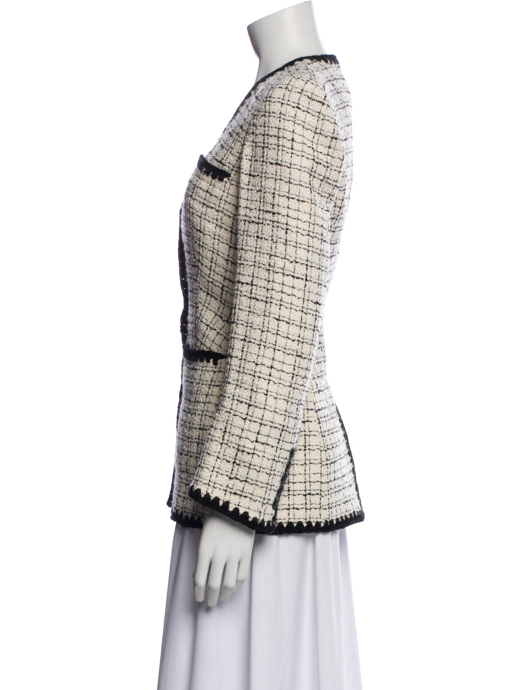 Veronica Beard Tweed Pattern Blazer