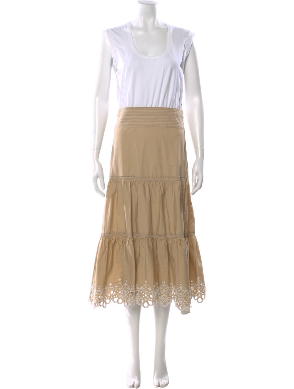 Veronica Beard Colorblock Pattern Long Dress w/ T… - image 1