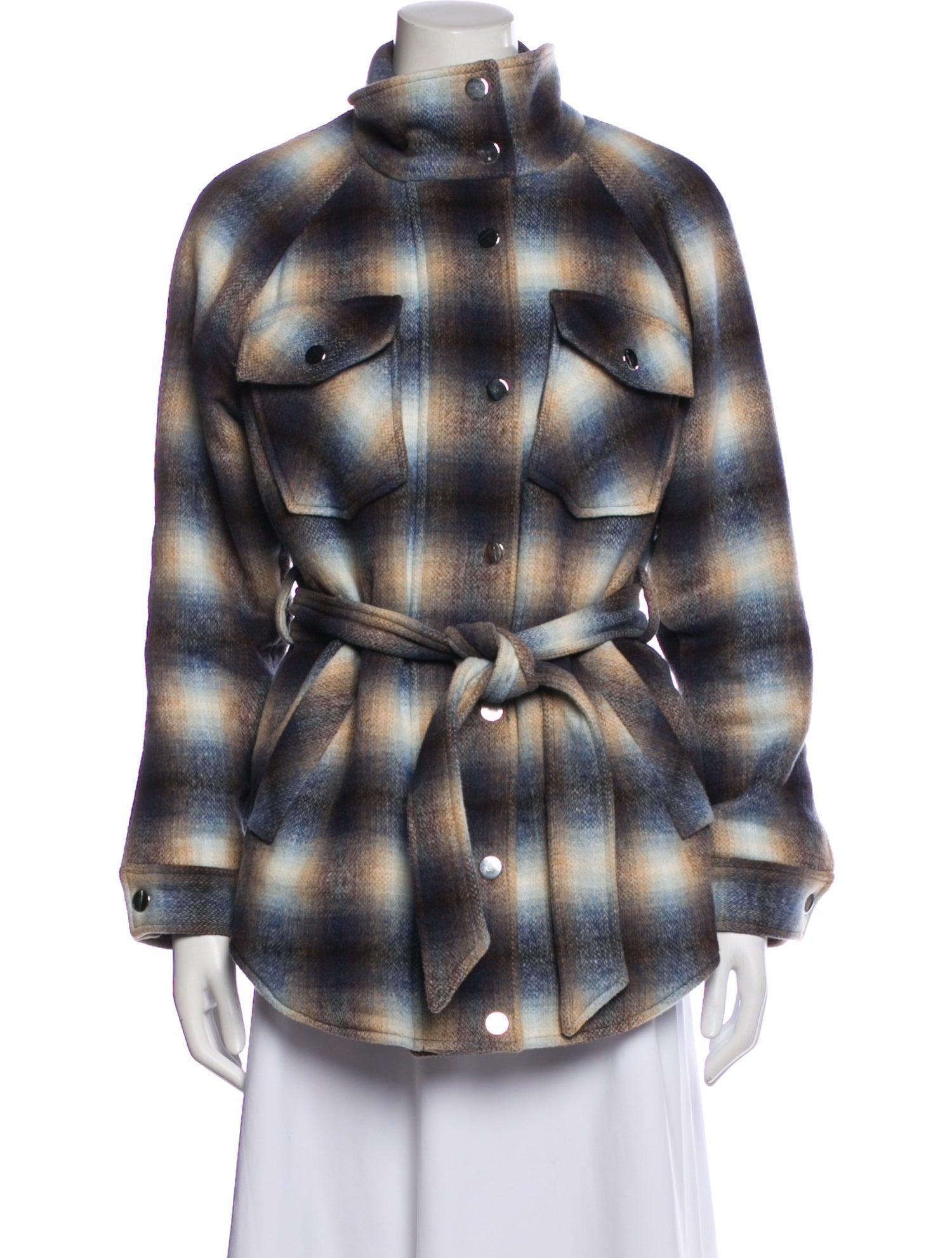 Veronica Beard Plaid Print Jacket