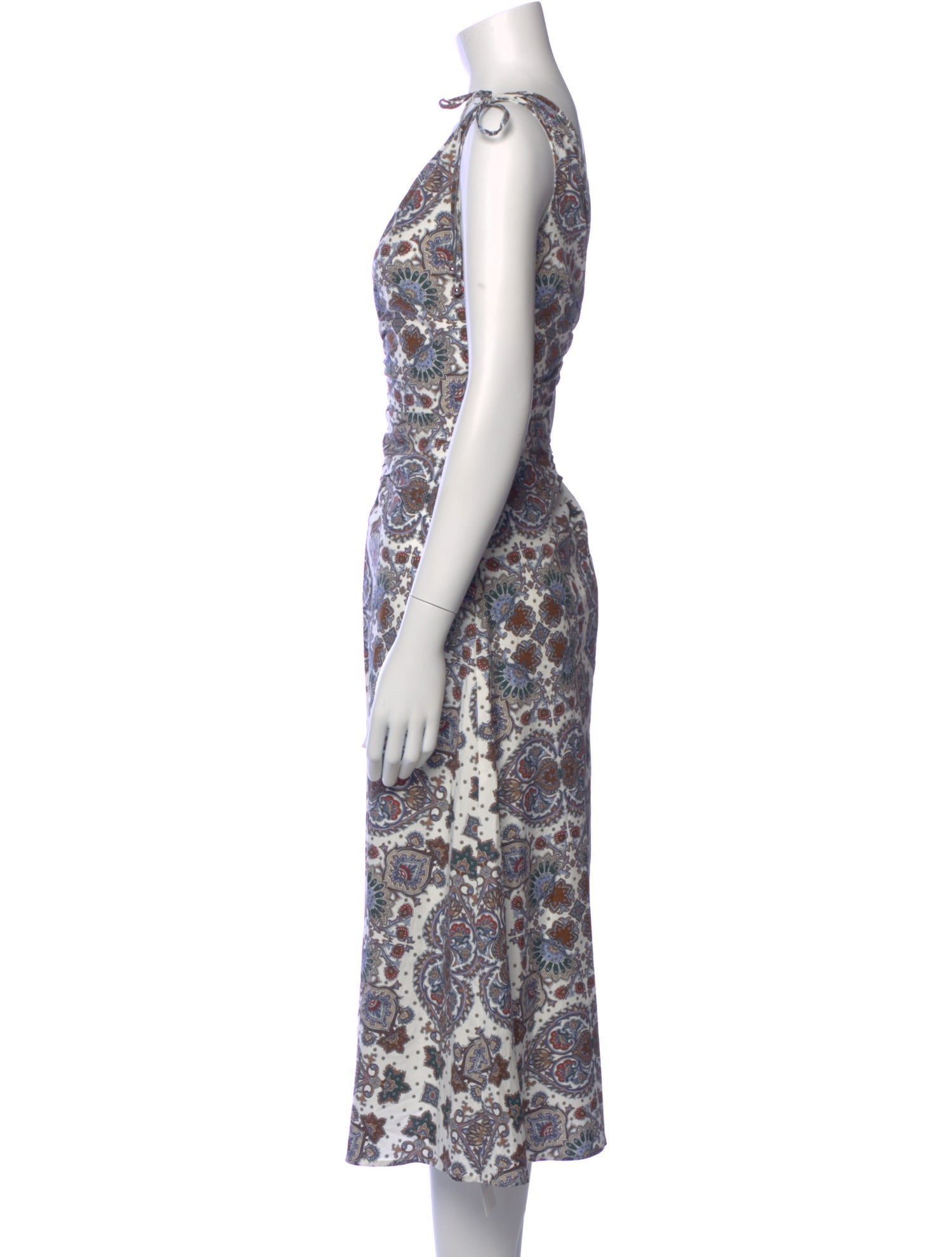 Veronica Beard Floral Print Midi Length Dress