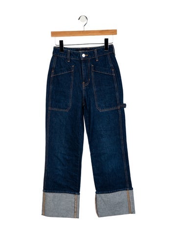 Pre-owned Veronica Beard High-rise Wide Leg Jeans In Blue