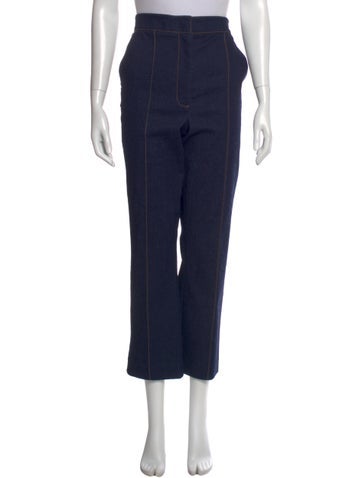 Pre-owned Veronica Beard High-rise Wide Leg Jeans In Blue