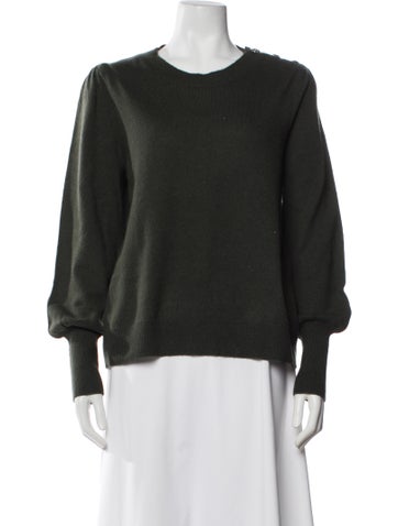 Pre-owned Veronica Beard Cashmere Crew Neck Sweater W/ Tags In Green