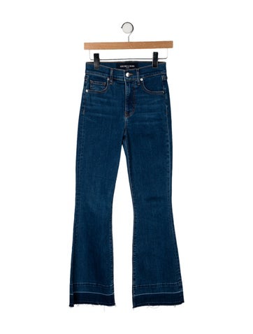 Pre-owned Veronica Beard High-rise Wide Leg Jeans In Blue