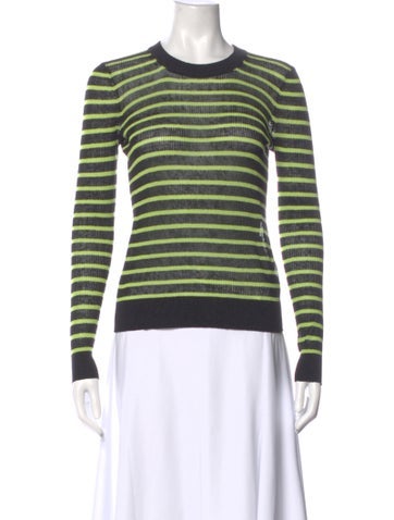 Pre-owned Veronica Beard Linen Striped Sweater In Multi