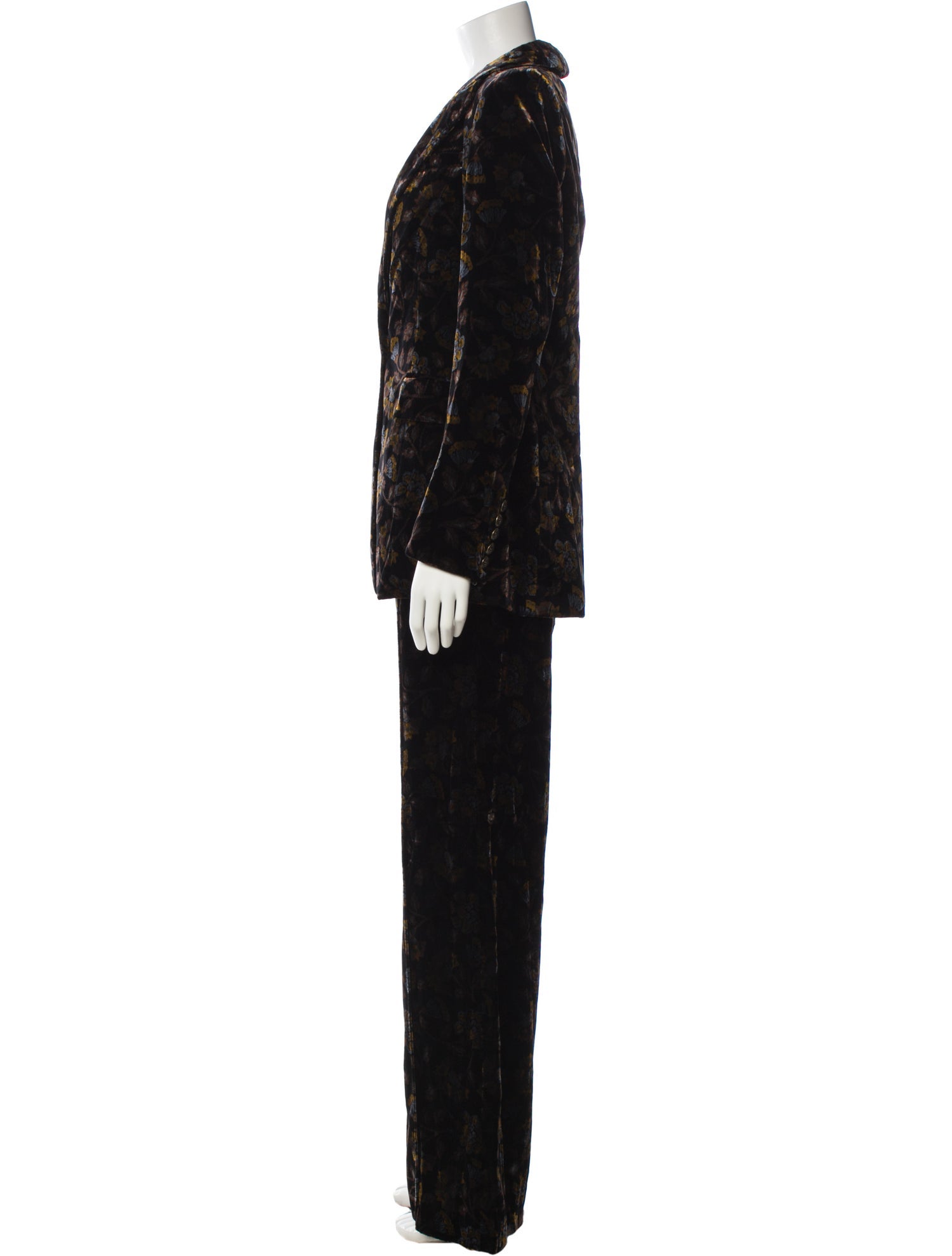 Veronica Beard Velvet Printed Pantsuit