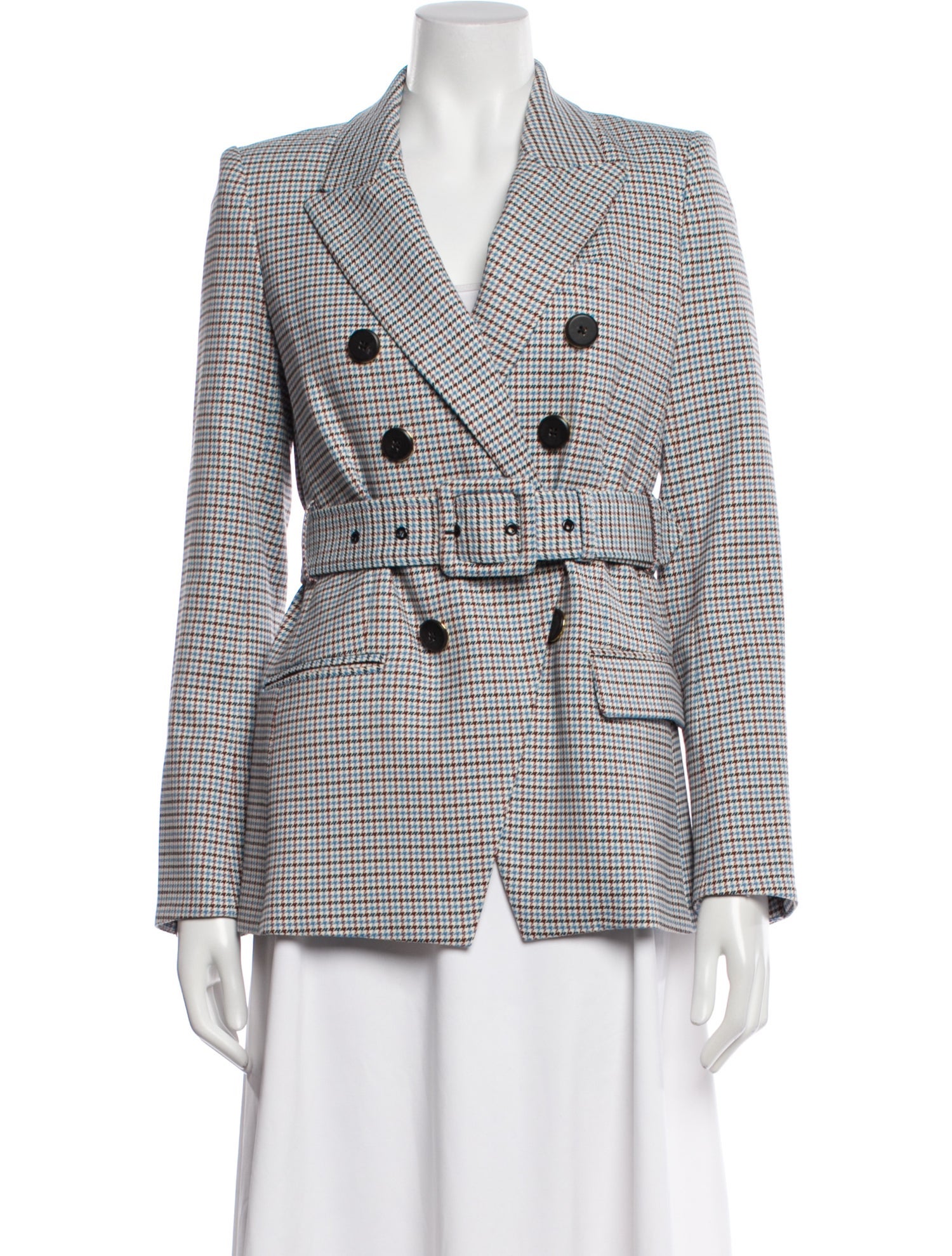 Veronica Beard Houndstooth Print Blazer