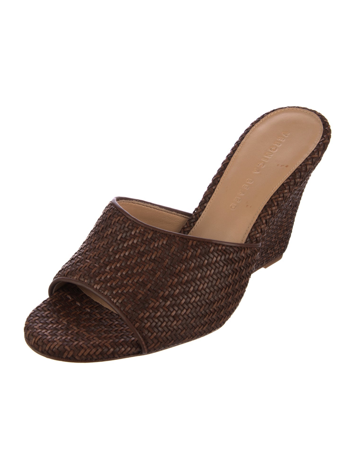Veronica Beard Leather Braided Accents Espadrilles