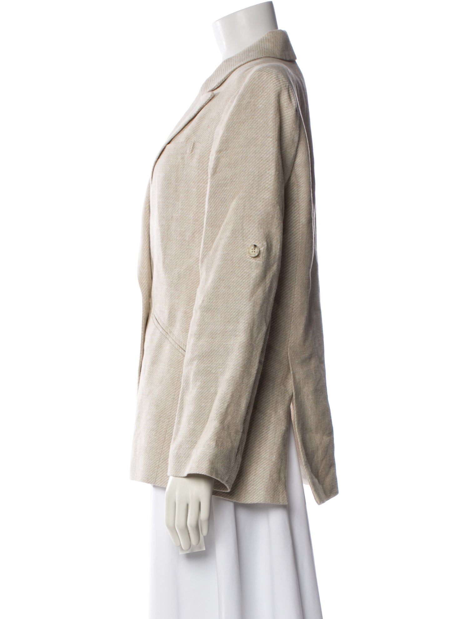 Veronica Beard Linen Striped Blazer