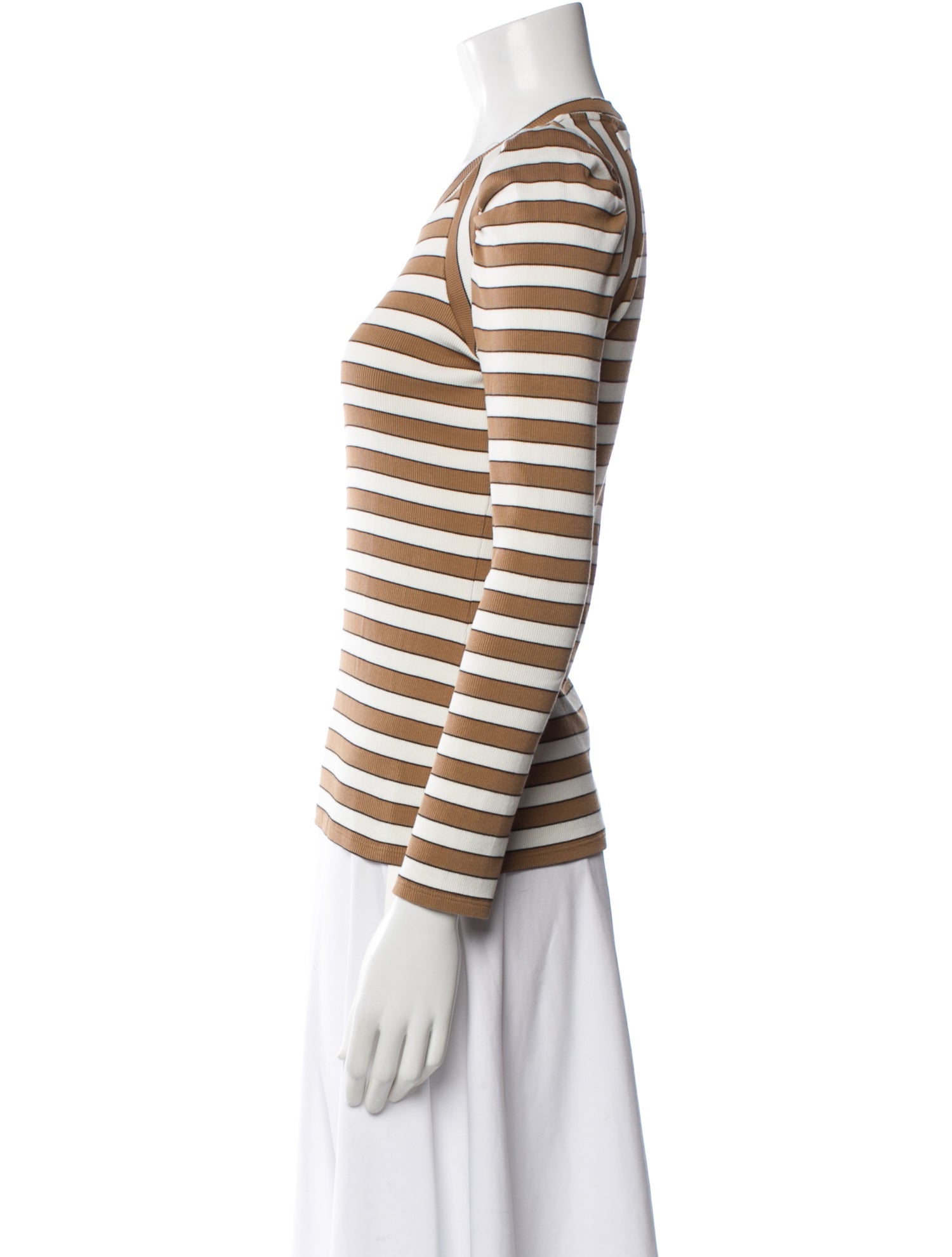 Veronica Beard Striped Scoop Neck Sweater