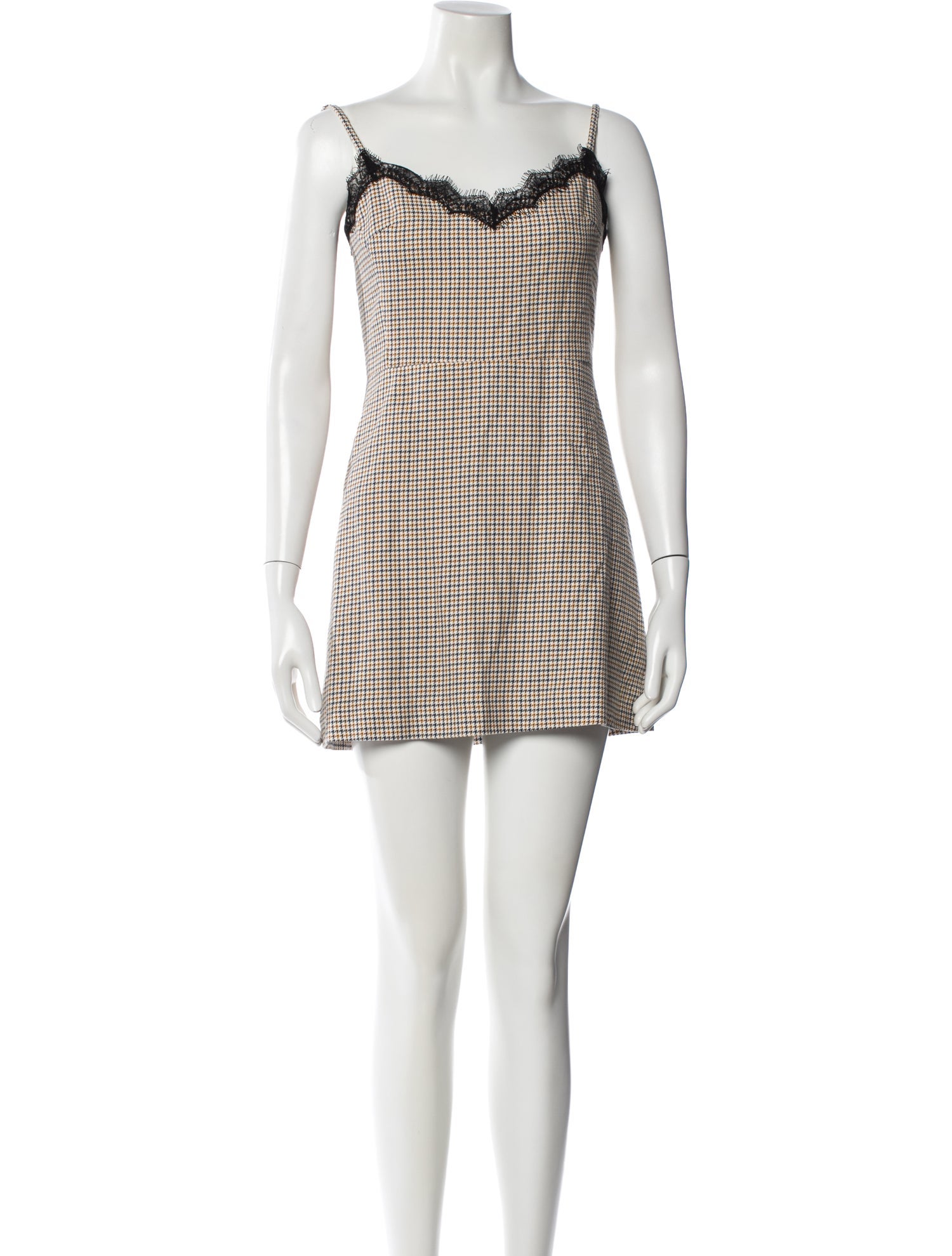 Veronica Beard Houndstooth Print Mini Dress