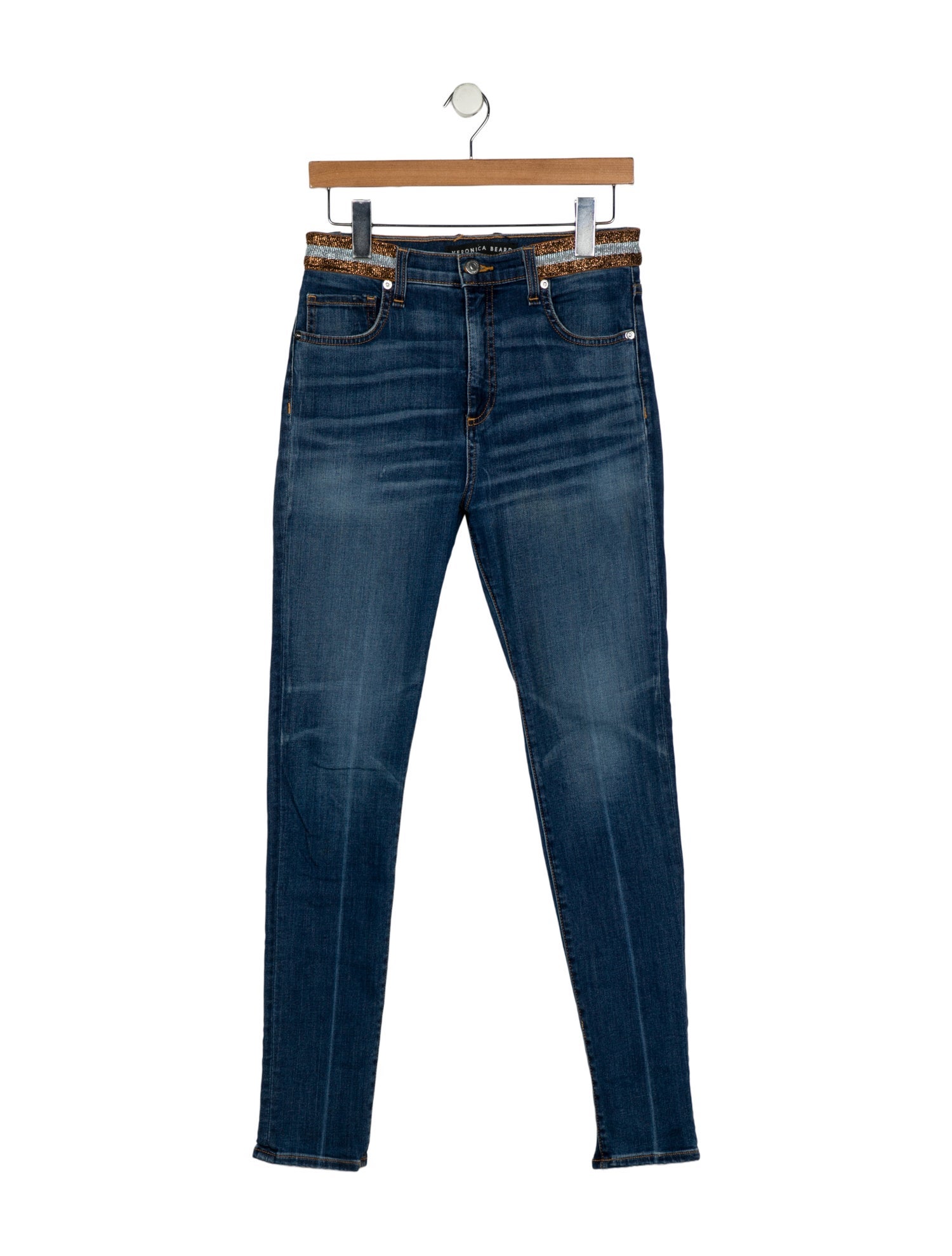 Veronica Beard Mid-Rise Skinny Leg Jeans