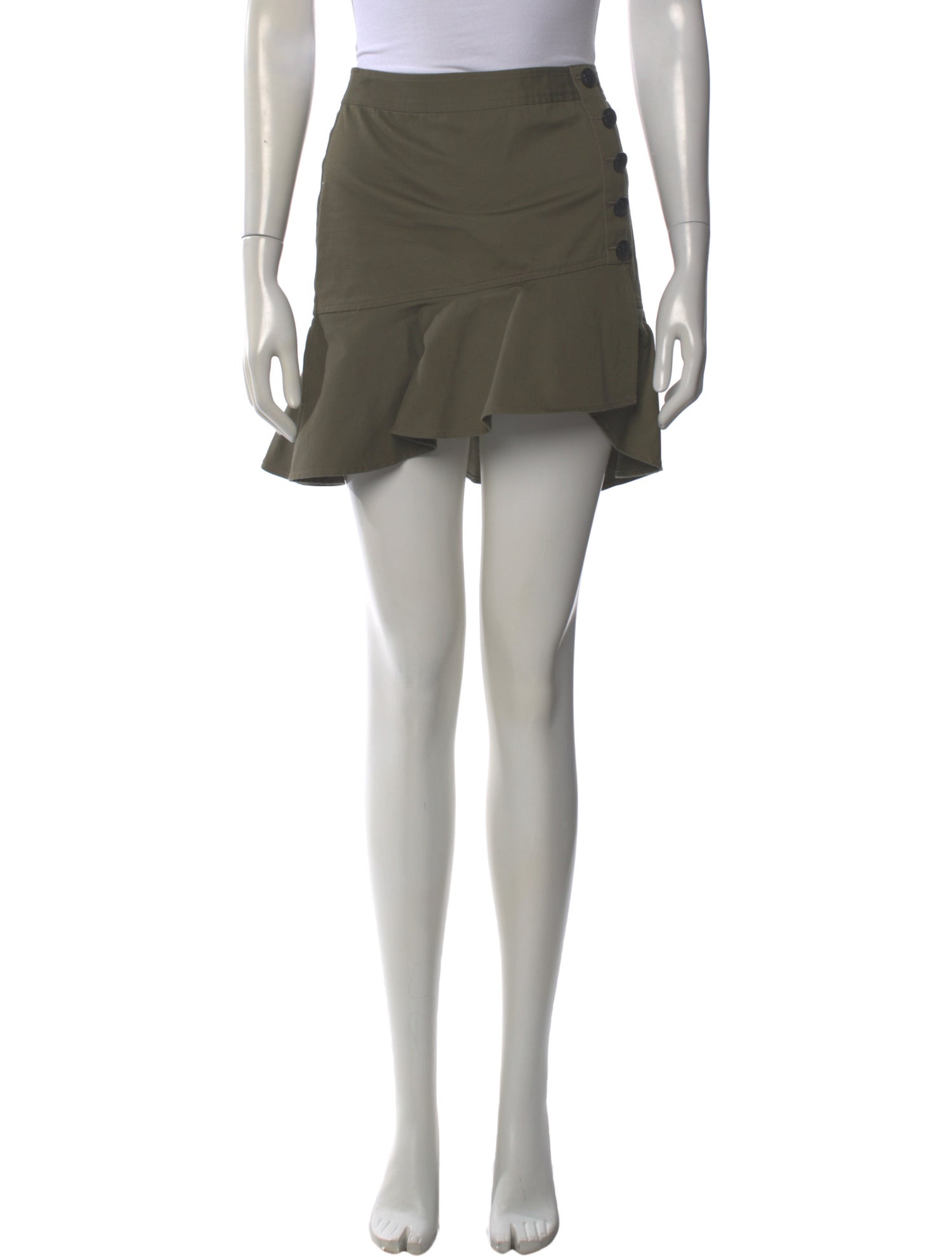 Veronica Beard Ruffle Embellishment Mini Skirt