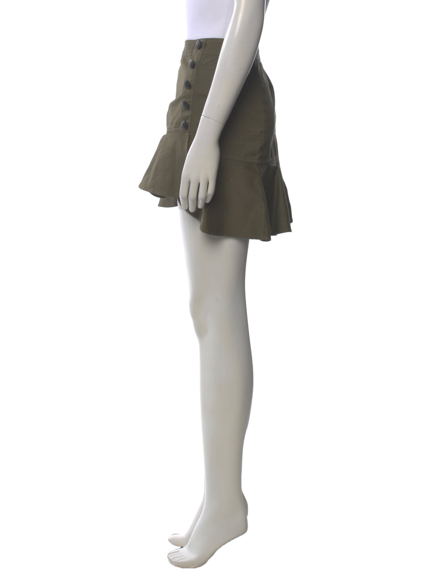 Veronica Beard Ruffle Embellishment Mini Skirt