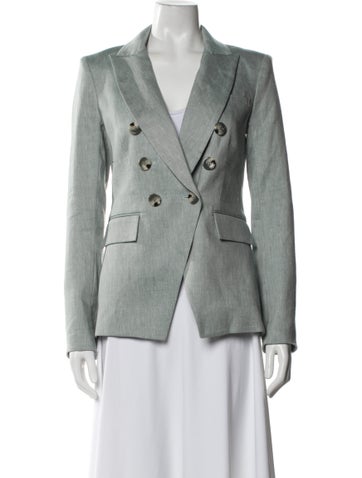 Pre-owned Veronica Beard Linen Blazer W/ Tags In Green
