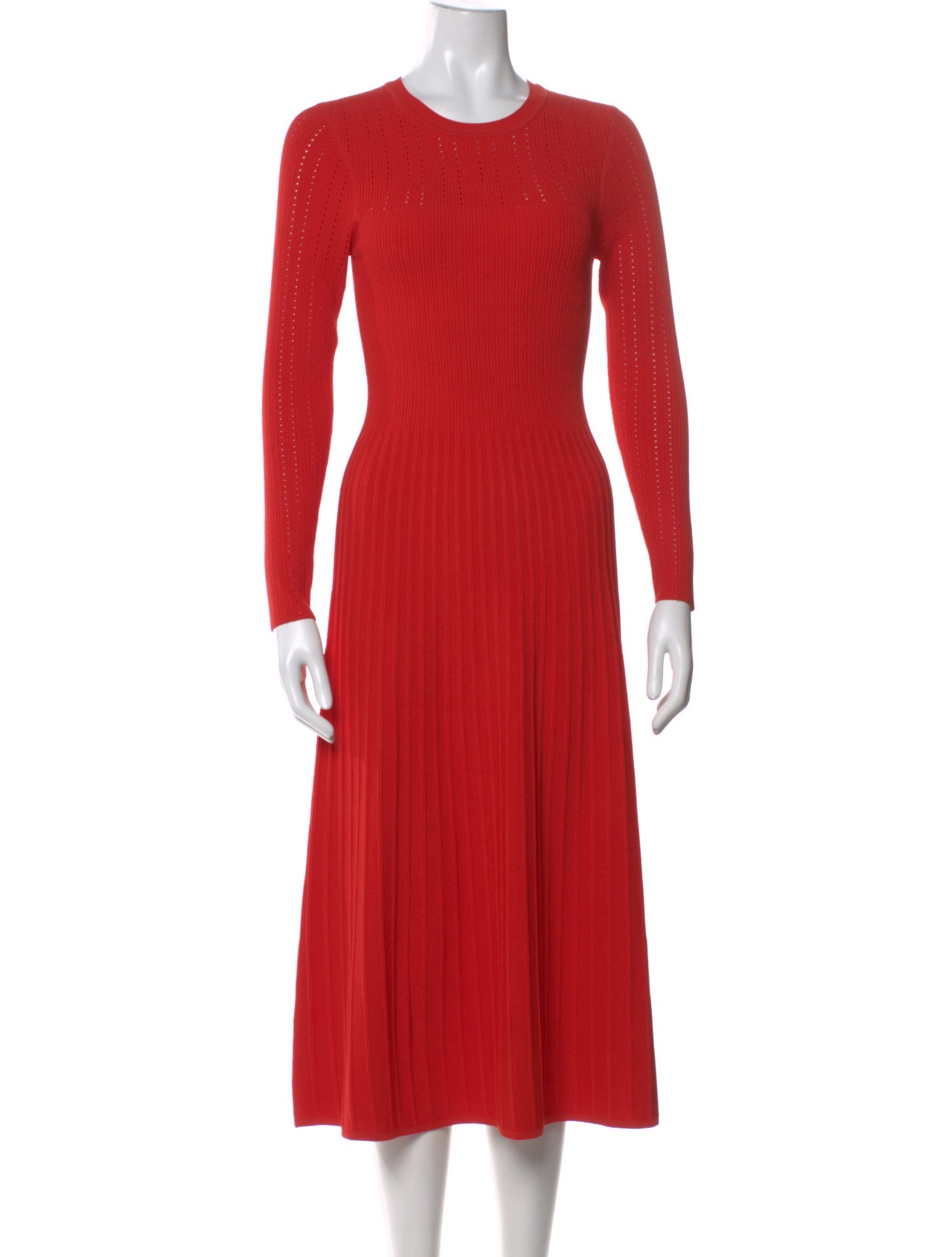 Veronica Beard Crew Neck Midi Length Dress