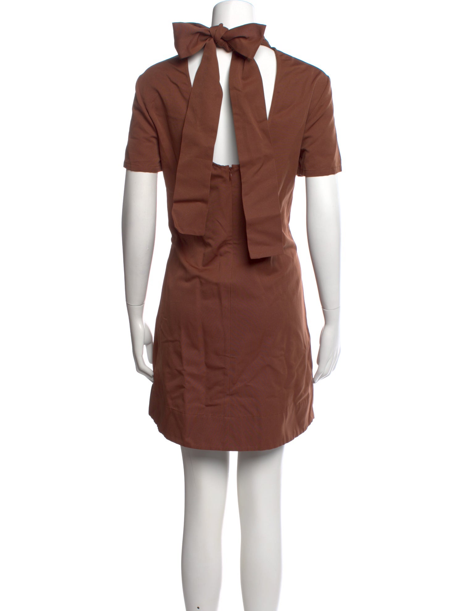 veronica beard brown silk dress Veronica Beard Hamina Dress in Dark Ochre