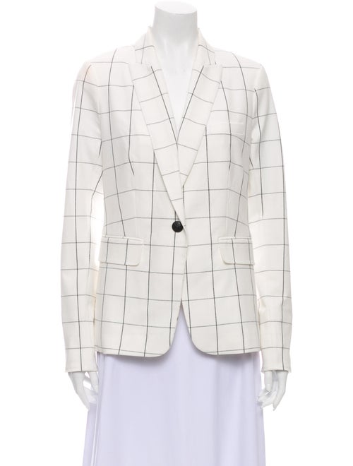 Veronica Beard Plaid Print Blazer