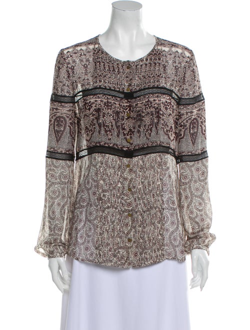 Veronica Beard Silk Printed Blouse