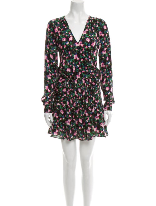 Veronica Beard Silk Mini Dress Green