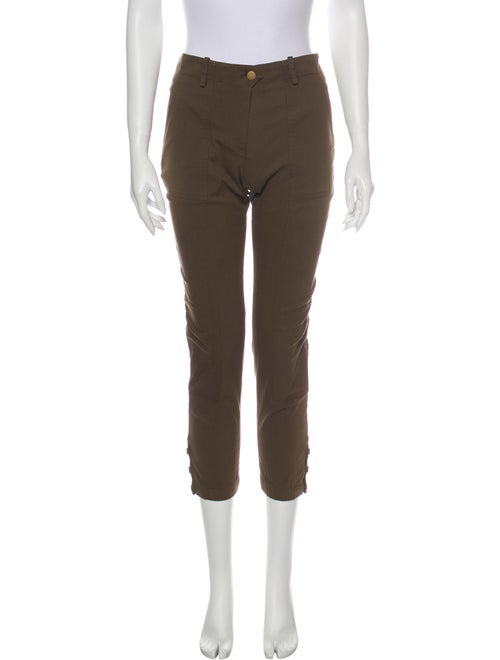 Veronica Beard Skinny Leg Pants Green