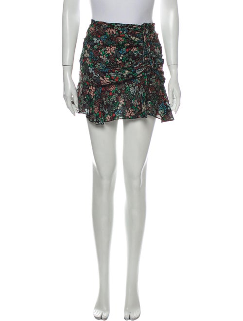 Veronica Beard Silk Mini Skirt Black