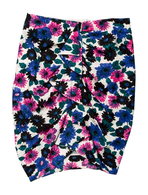 Veronica Beard Silk Mini Skirt Black