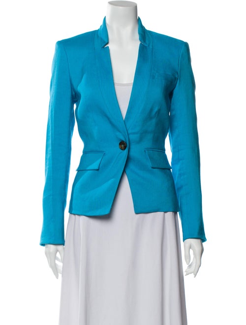 Veronica Beard Linen Blazer Blue