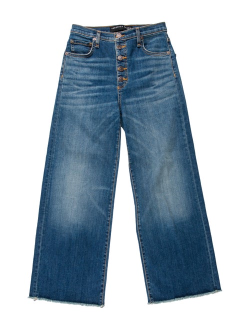 Veronica Beard High-Rise Wide Leg Jeans Blue