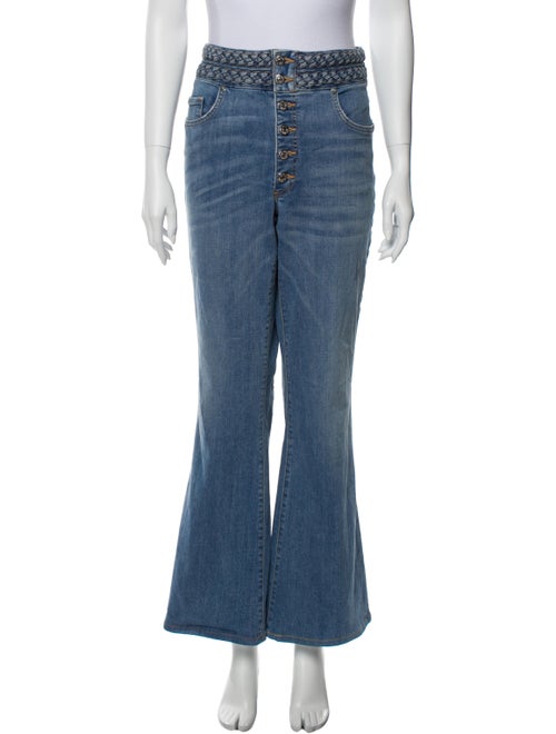 Veronica Beard High-Rise Wide Leg Jeans Blue