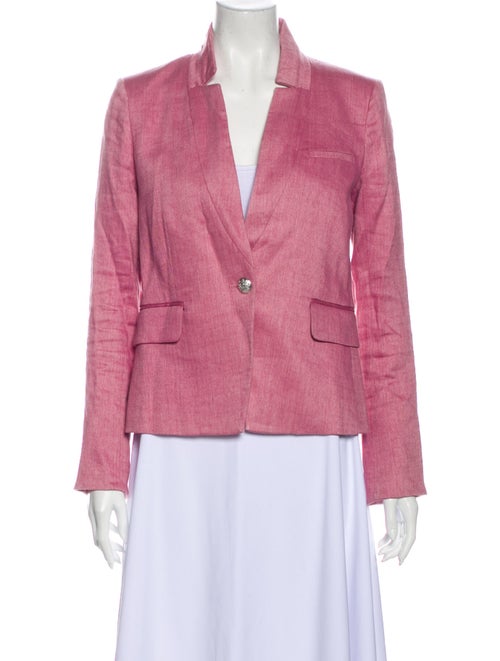 Veronica Beard Linen Blazer Pink