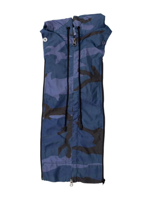 Veronica Beard Printed Nylon Dickie Blue