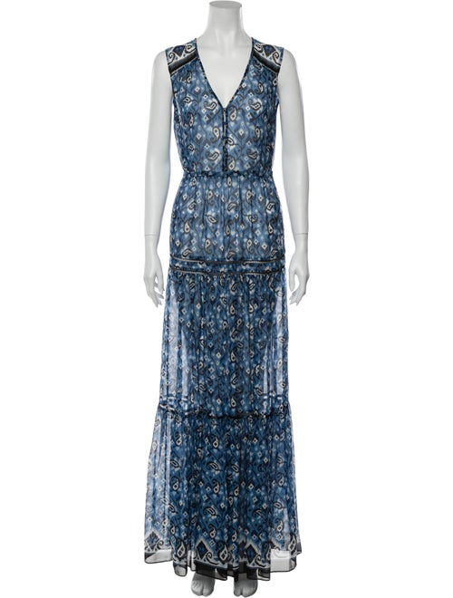 Veronica Beard Printed Long Dress