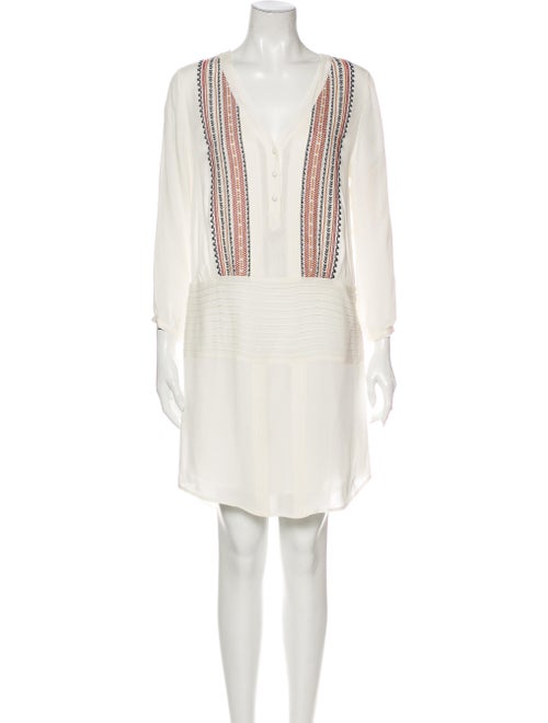 Veronica Beard Silk Knee-Length Dress White
