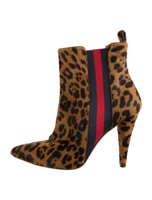 Veronica Beard Calf Hair Animal Print Chelsea Boot