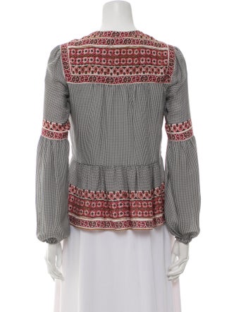 Veronica Beard Silk Patterned Blouse