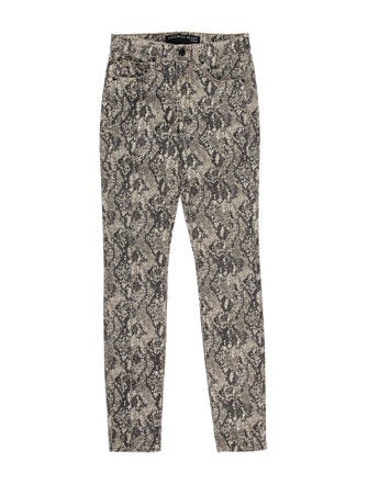 Veronica Beard Animal Print Skinny Leg Pants