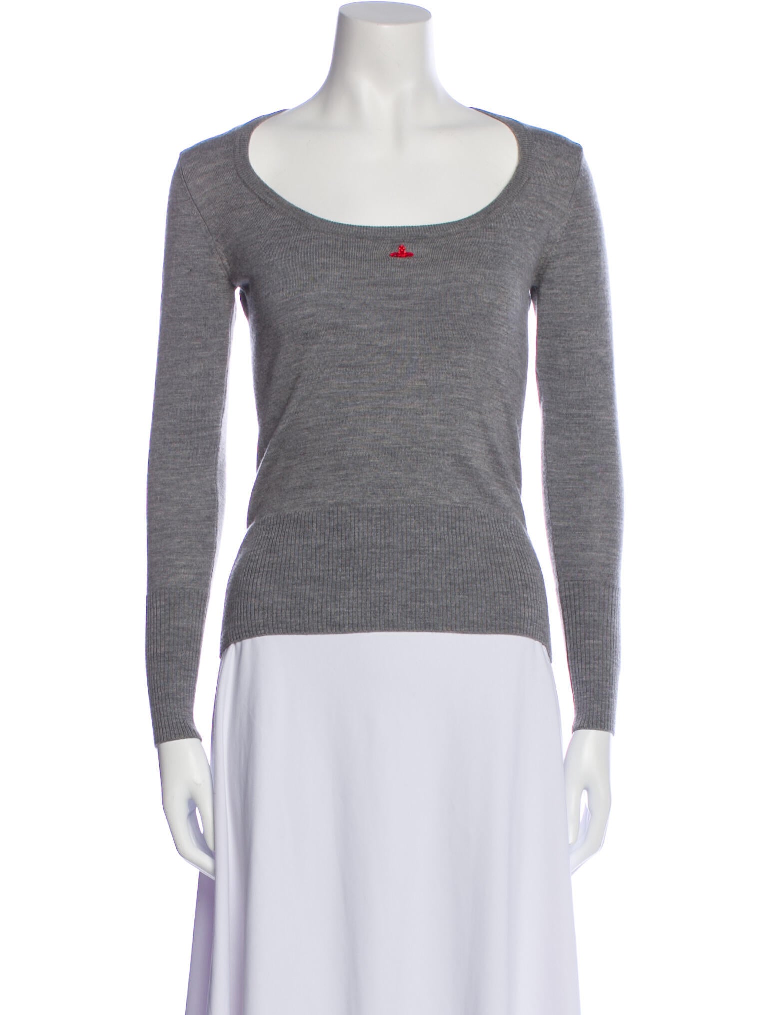 Vivienne Westwood Red Label Scoop Neck Long Sleeve Top