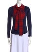 Vivienne Westwood Red Label Plaid Print Tie Neck Button-Up Top