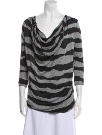 Vivienne Westwood Red Label Animal Print Cowl Neck Blouse