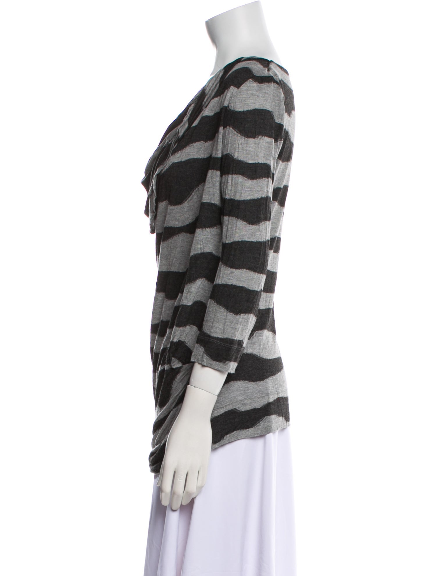 Vivienne Westwood Red Label Animal Print Cowl Neck Blouse